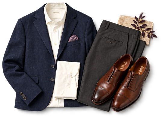 Elevated outfit flat lay